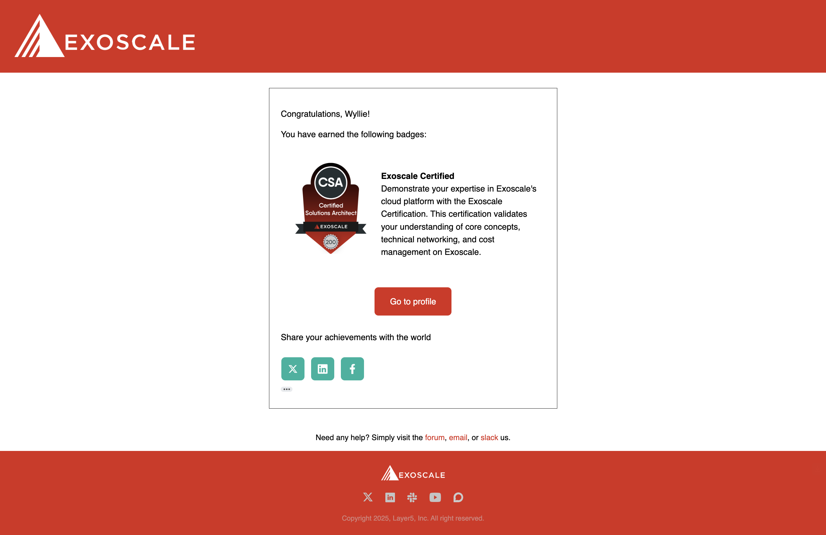Example of Email