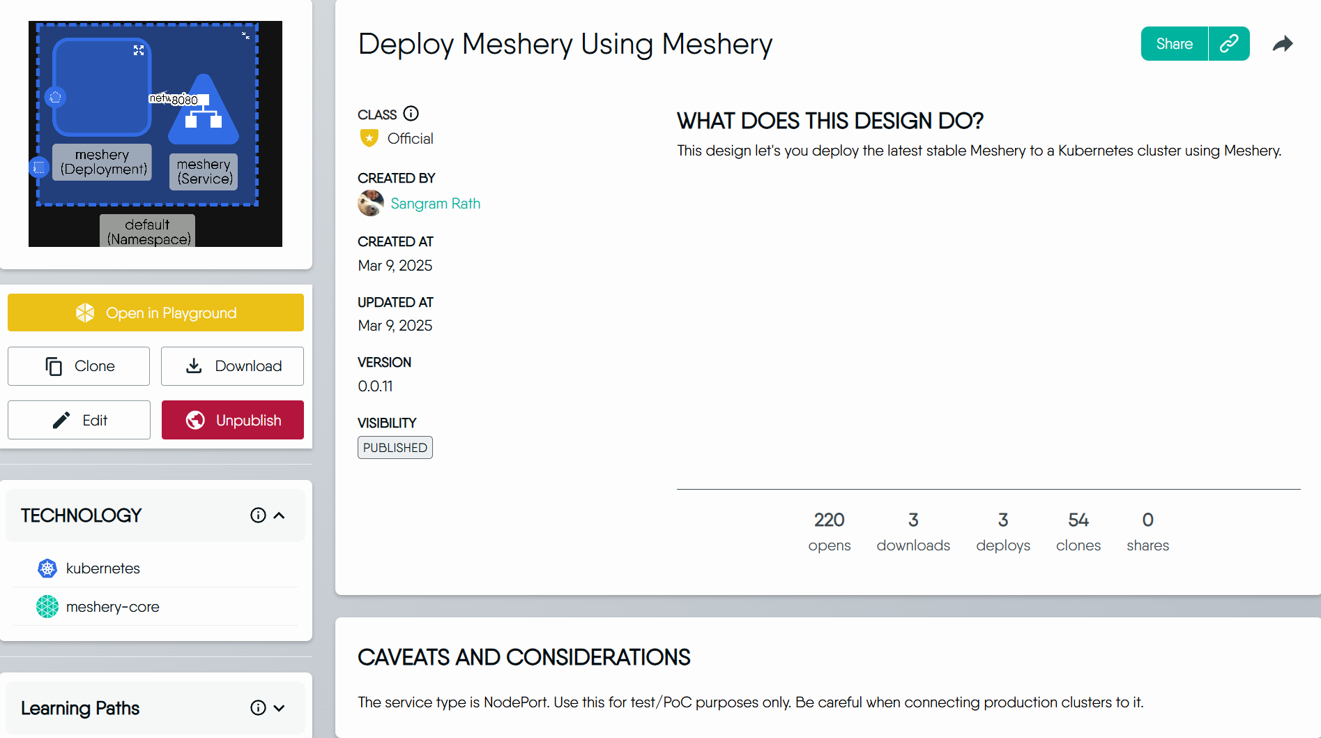 Catalog modal