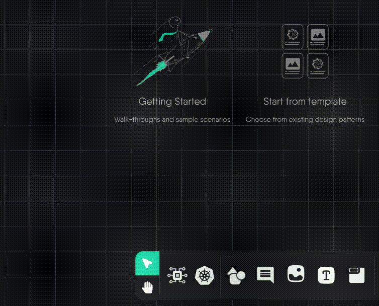 Click and drag